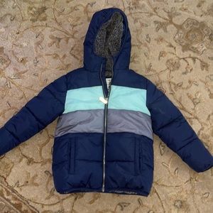 Kids cozy puffer warm coat size 6